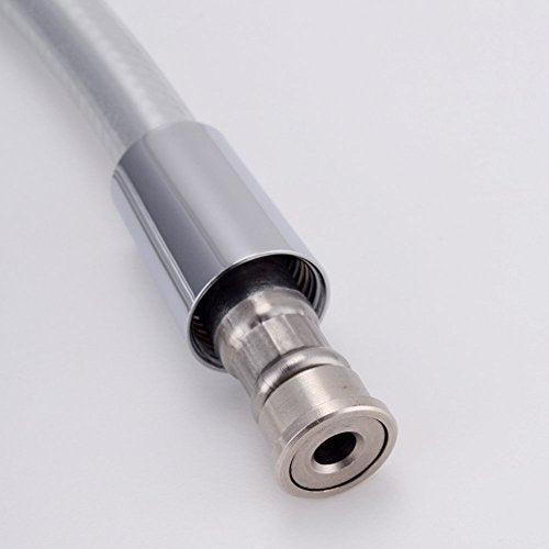 59 Inch Shower Hose Replacement, Chrome PVC, Fits G1/2 Standard Interface, High Pressure, 360 Rotation, 1.5m Length, 1 Pack - color: PVC Chrome