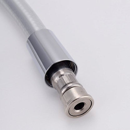 59 Inch Shower Hose Replacement, Chrome PVC, Fits G1/2 Standard Interface, High Pressure, 360 Rotation, 1.5m Length, 1 Pack - color: PVC Chrome