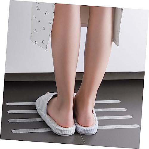 POPETPOP 4 Sets Strong Adhesive Slip Bathroom Strips Non Skid Tape for Floors Stairs and Bathtubs Safety for Preventing Slips and Falls