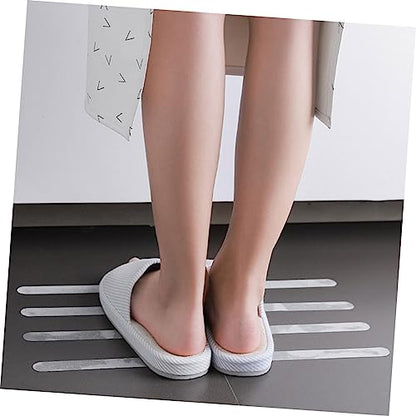 POPETPOP 4 Sets Strong Adhesive Slip Bathroom Strips Non Skid Tape for Floors Stairs and Bathtubs Safety for Preventing Slips and Falls