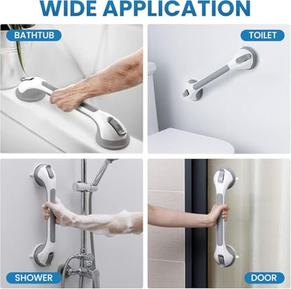 Suction Cup Grab Bar for Shower – Bathroom Safety Handle, Non-Slip Shower Handle for Elderly, Seniors & Handicap Support