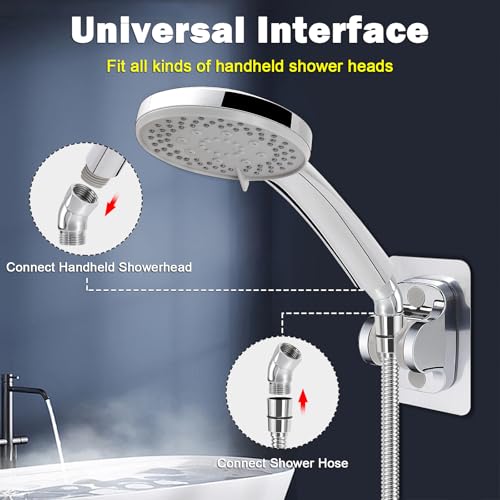NearMoon Shower Elbow Adapter for Shower Head, Solid Brass 45°G1/2 Male to Female Shower Arm Extension Connector, Polish Chrome (Small) - style: Small