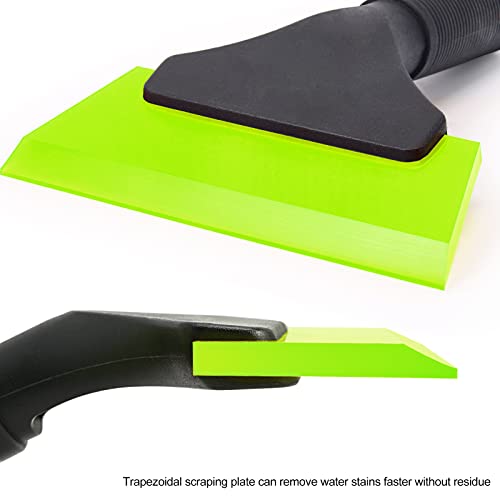 EHDIS Small Squeegee 5 inch Rubber Window Tint Windshield Scraper for Car,Glass, Mirror, Shower, Door,Bathroom Cleaning(Green, 2) - color: Green