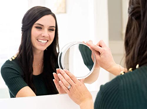 6" Magnifying Makeup Mirror with 3 Strong Suction Cups,Portable Travel(15X) - color: 15x