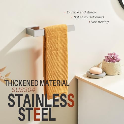 KOKOSIRI Hand Towel Bars Bath Towel Holder Brushed Nickel Wall Mount Kitchen Towels Rack Bathroom Hardware Stainless Steel, B3009BR - color: Brushed Nickel
