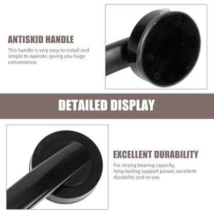 Suction Cup Grab .05 X 2.36 X 2.16 in Punch-Free Door Handle for Bathroom Shower Glass Door Window Kitchen Home Hotel Office Support