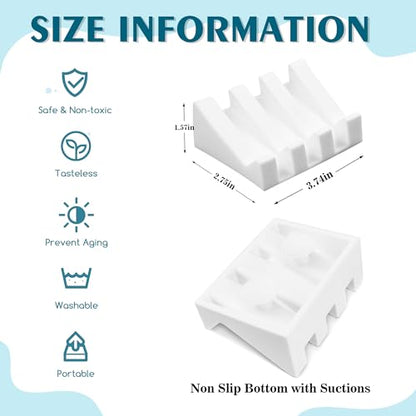 Soap Dish Holder for Shower with Suction Cup, Silicone Soap Holder & Saver Self-Draining Bar Soap Dish Keeps Soap Dry for Bathroom, Kitchen, Bathtub, Extends Soap Life (White-1Pack) - color: White - 1 Pack