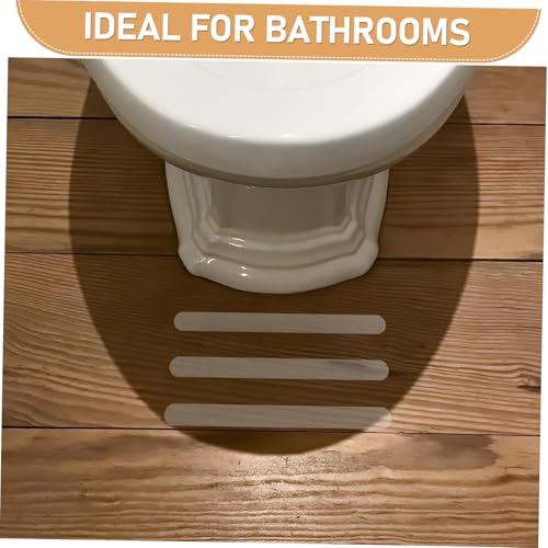 24pcs Non- Floor Stickers Transparent - Shower and Bathtub Decals for Safe Bathroom Use Easy to Install for Stairs and Slippery