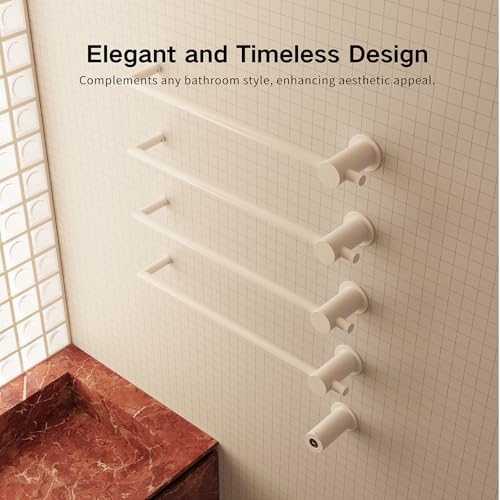 Z&Zhanle Electric Towel Warmer Rack, 4-Bar Wall Mount, Hidden Style, One-Touch Start, (4-Bar High-Gloss White) - color: 4-bar High-gloss White