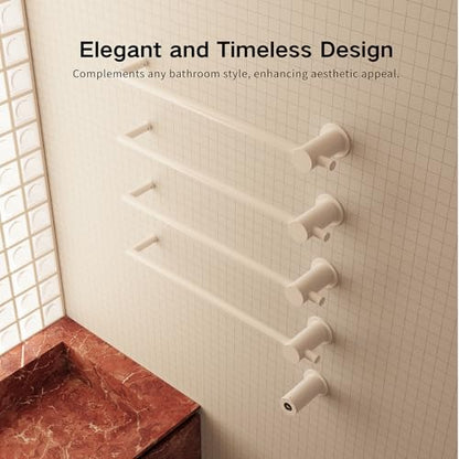 Z&Zhanle Electric Towel Warmer Rack, 4-Bar Wall Mount, Hidden Style, One-Touch Start, (4-Bar High-Gloss White) - color: 4-bar High-gloss White