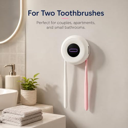 Upgraded Toothbrush Holder, UV & Heated Drying Wall Mounted Toothbrush Cleaner, Aesthetic Tooth Brush Holder for Bathroom Fits Most Toothbrushes, Auto-Cycle Electric Organizer, for Family - size: TBH-Toothbrush Holder