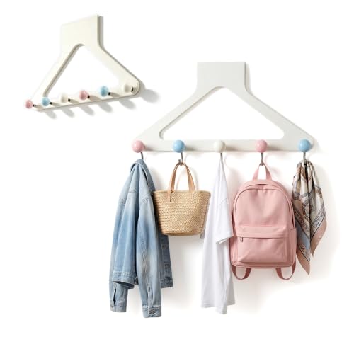 Over-the-Door Hanger Organizer, Multi-Hook Storage for Bathroom and Closet (A 2PCS) - color: A 2PCS