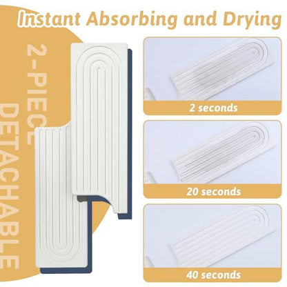 23.6" Faucet Mat for Kitchen Sink, Long Diatomite Fast Drying Stone Sink Tray, Super Absorbent, Prevents Moisture Buildup, Durable Protector for Kitchen Bathroom Counter, Gift for Housewarming, White - size: 23.6" x 3.9"