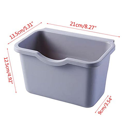Kitchen Wall Mounted Hanging Waste Bin for Cabinet Doors Small Trash Can Garbage Basket for Car Rubbish Container Compost Basket for Kitchen