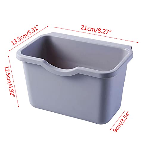 LANCHEN Kitchen Compost Bin for Counter Top or Under Sink Hanging Small Trash Can for Cupboard/Bathroom/Bedroom/Office/Camping