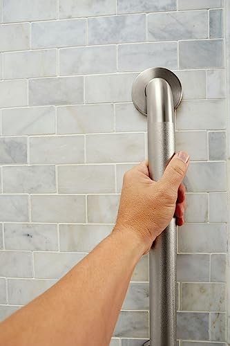 Moen R8942W Bathroom Safety 42-Inch Grab Bar with Concealed Screws, Glacier White - color: Glacier, size: 42 Inch