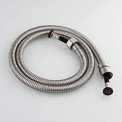 CIENCIA 98 Inch Flexible Shower Hose 2.5m Stainless Steel Shower Hose Brushed Nickel Double-Buckle for Handheld Showerhead, FHA014B - color: nickle, size: 2.5meters