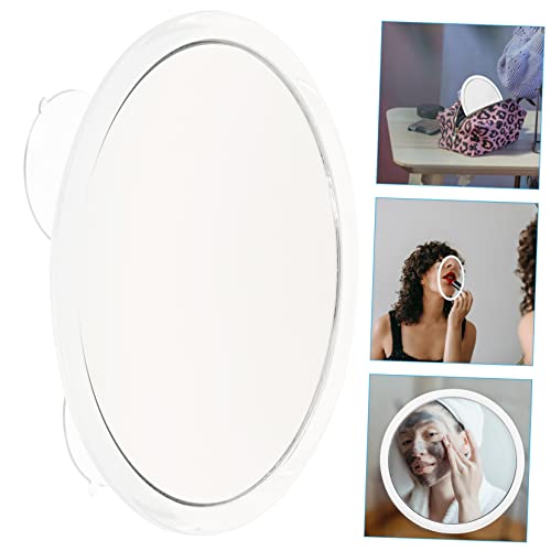 GALPADA Round Magnifying Mirror Lighted Makeup Mirror Suction Cup Vanity for Bathroom