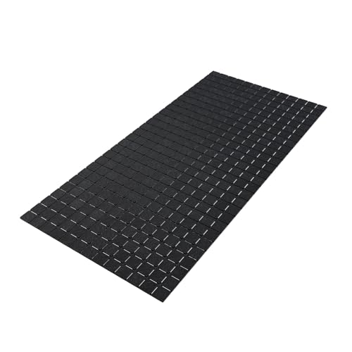 Hargiis Non-Slip Bathtub Mat, Anti Slip Shower Mat, Fast Drying Bathtub Mats, Foot Scrubber Mat, Anti Slip Mat for Tub, Floor, Bathroom, Kitchen, Home, Hotel (Black 32"×15") - color: Black