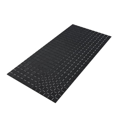 Hargiis Non-Slip Bathtub Mat, Anti Slip Shower Mat, Fast Drying Bathtub Mats, Foot Scrubber Mat, Anti Slip Mat for Tub, Floor, Bathroom, Kitchen, Home, Hotel (Black 32"×15") - color: Black