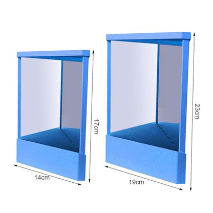 Non Reversing Ture Mirror, Small Free Standing True Vanity Mirror for Makeup, Precision and Calibration Free Design, Tabletop Real Reflections Beauty Mirror for Real Me (Black, Small)