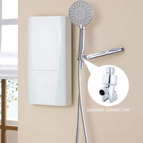 Standard 1 / 2 " IPS Shower Arm Mount Handheld Shower Head Holder Adjustable Bracket Premium Brass Pivoting Ball Joint Heavy Duty Wand Cradle Bathroom Replacement Parts