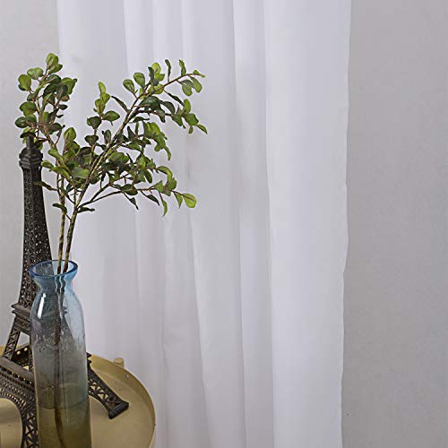 Waterproof Fabric Shower Curtain or Liner Machine Washable & Breathable White72x84inch (Standard Size) 1 Panel - color: White 1pc