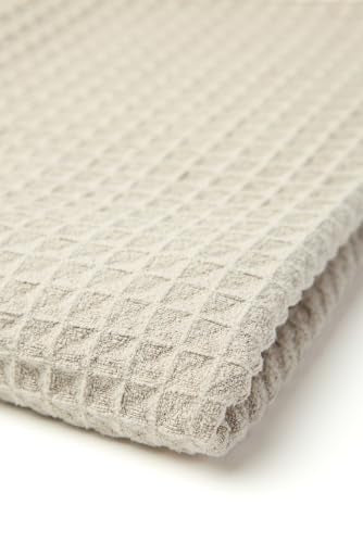 GEOMETRY Taupe Waffle Bath - color: Taupe, size: 31" x 57" (1 Pack)