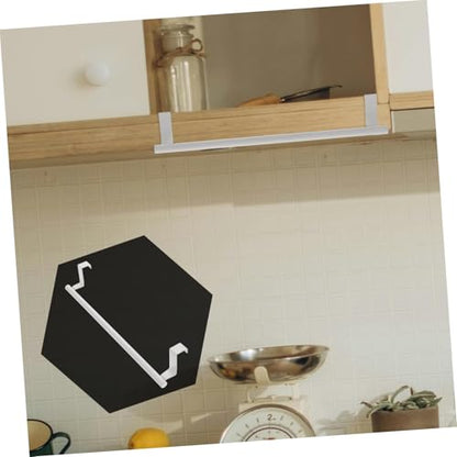 Healifty Stainless Steel Over Door Towel Rack Versatile Towel Storage Holder for Cabinets Bathrooms Accommodates Multiple Towels for Space Saving Areas