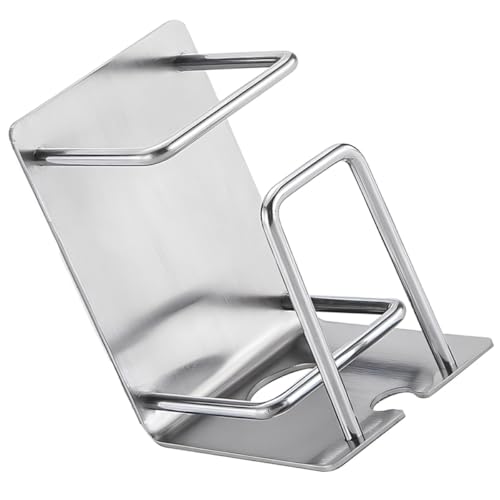LIFKOME Wall Mounted Toothbrush Holder and Toothpaste Holder 304 Stainless Steel Nail-Free Bathroom Organizer with Rinsing Cup for Home and Travel