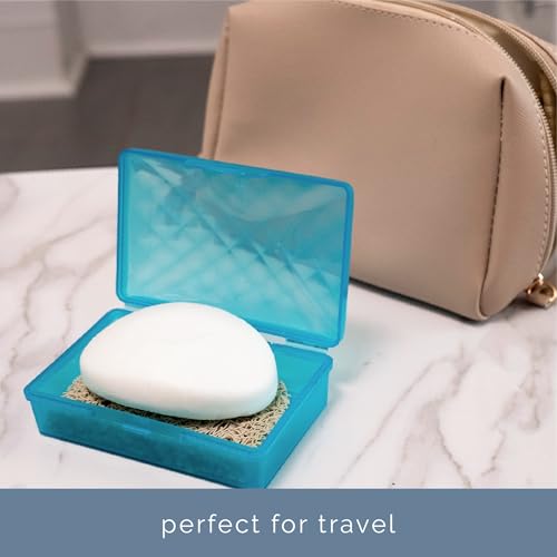 S&T INC. Bar Soap Holder, 4 Pack, 2.9" x 4.4", Cream | For Soap Dishes in Kitchen and Bathroom, Cut-To-Fit, Keep Bar Soap High to Dry, Easily Rinses Clean - color: Cream, size: 4 Pack