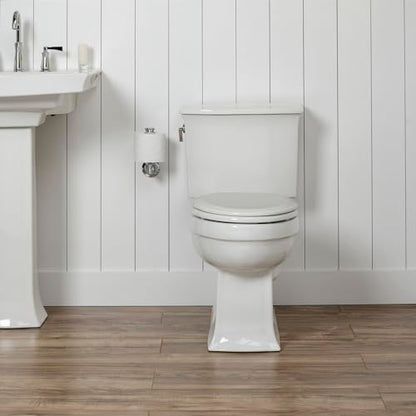 Mayfair Cameron Pink Toilet Seat, Non Slip Heavy Duty Wood, Easy Clean, Made in USA, Round - color: Pink, size: Round