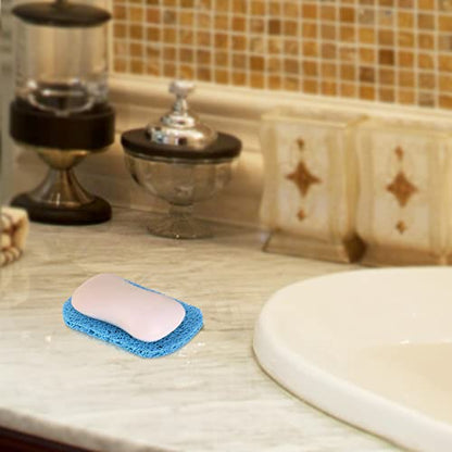 15 Piece Soap Saver,Soap Lift Pad Mat for Bathroom,Soap Dish and Soap Holder Accessory,Blue - color: Blue