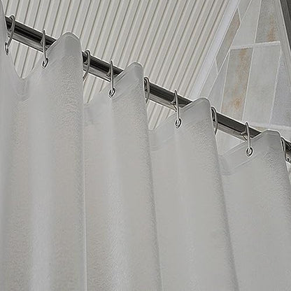 AooHome 72 W x 60 L inch Short Shower Curtain Liner, Frosted Eva Shower Curtain with Magnets, Water Repellent, Semi Transparent - color: Frosted, size: 72"W x 60"L (Pack of 1)