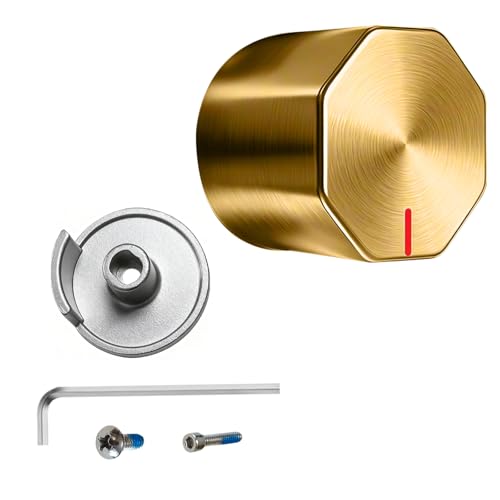 All Metal Replacement for Moen Tub/Shower Lever Handle, Compatible with Moen Posi Temp Shower Handle and for Cartridge,Single Handle Faucets for Adjust Water Volume and Temperature,Knob Gold - color: Knob Gold