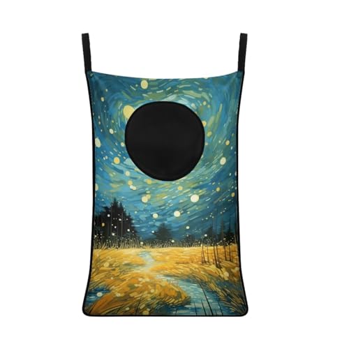 ZFRXIGN Oil Painting Over The Door Laundry Hamper Trendy Hanging Laundry Bag for Bathroom, Bedroom Dirty Clothes Laundry Baskets Toys Storage Space Saving Organizer Colorful Design - color: Oil Painting