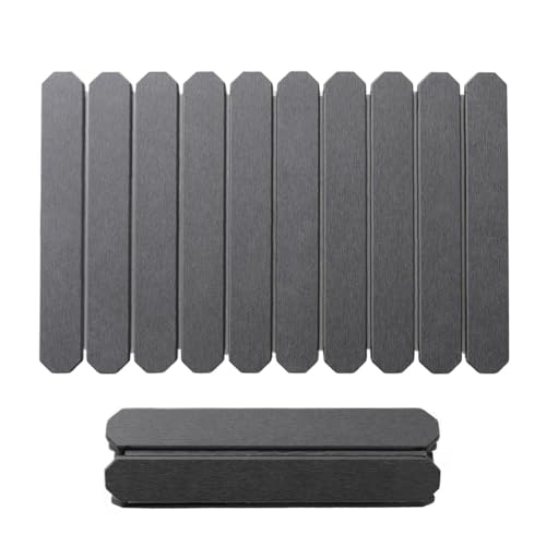 Stone Drying Mat Fast Dry Foldable Design Instant Absorption Aesthetic | Kitchen Sink Dish Drying Mats for Bathroom Home Sink Bath Shower Countertop Vanity Bathroom Home Bath Shower Countertop Van - color: Gray