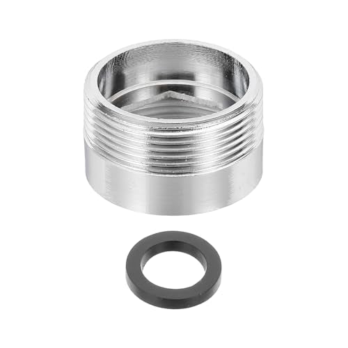 uxcell Faucet Aerator Adapter, M20 Female to M22 Male with Washer, 13mm Length - size: M20 Female to M22 Male, 13mm Length