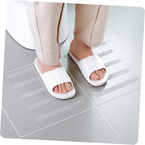 SOLUSTRE 12pcs Anti-Slip Bathtub Stickers Non-Skid Safety Decals for Shower and Tub Easy to Install Transparent Strips Strong Adhesion to Prevent Slipping