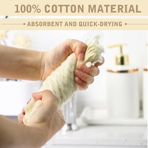 SmoothNovelty 6 Pcs Waffle Hand Towel for Bathroom Kitchen 14 x 30 Inch 100% Soft Cotton Boho Hand Towels Absorbent Decorative Bathroom Towel for Kitchen Hotel Spa Decor Guest Tea Gifts, Beige