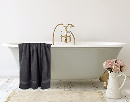 Utopia Towels - Luxurious Jumbo Bath Sheet 1 Piece - 600 GSM (35X70 Inches) 100% Ring Spun Cotton - Highly Absorbent and Quick Dry Extra Large Bath Towel - Super Soft Hotel Quality Towel (Grey) - color: Grey, size: 1 Piece Bath Sheet
