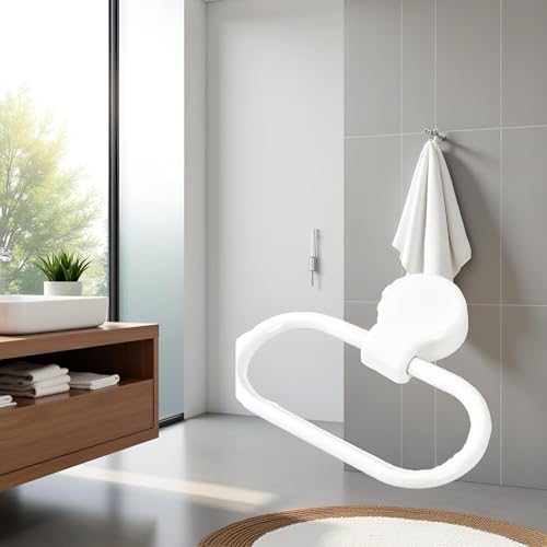 Hand Towel Ring, Adhesive Towel Holder, Towel Rings for Bathroom Wall, Towel Ring Hand Towel Holder for Wall Mounted Round Towel Hanger for Bathroom