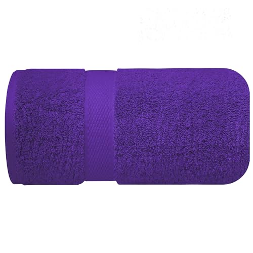 Infinitee Xclusives – Luxury Bath Sheets Towels – 1 Pack 600 GSM (35X70 Inches) – 100% Ring Spun Cotton Large Bath Towels for Bathroom (Profound Purple, Bath Sheets - Pack 1) - color: Profound Purple, size: Bath Sheet - 1 Pack