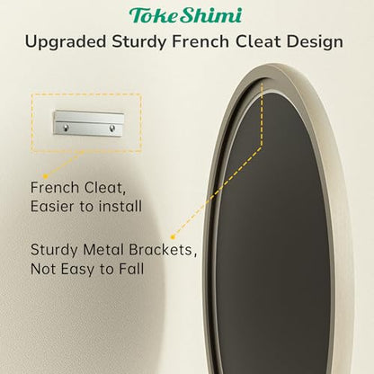 30 Inch Brushed Nickel Mirror Round Tempered, Shatterproof Bathroom Vanity Mirror Circle, Metal Farmhouse Wall Mounted Mirror for Vanity, Entryway, Bedroom, Restroom, Living Room - size: 30"L x 30"W