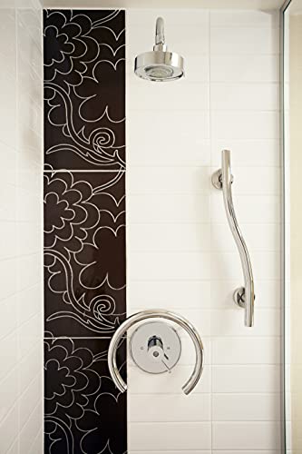 Seachrome 18 inch Bathroom Wave Grab Bar Polished Finish - color: Polished, size: 18