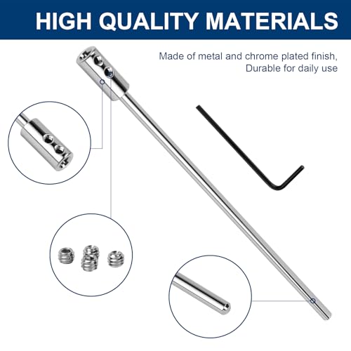 Extension Rod for Bathroom Pop-Up Vertical or Horizontal Rods, 6.64 Inch Pop Up Drain Extension Rod for Bathroom Sink Drain Assembly, Chrome Plated
