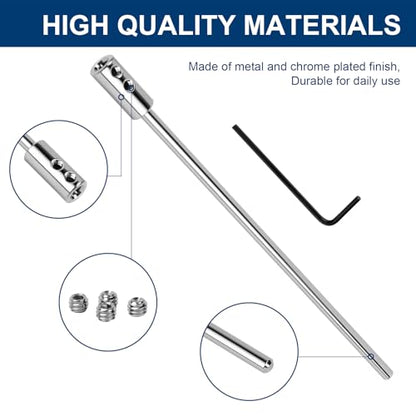 Extension Rod for Bathroom Pop-Up Vertical or Horizontal Rods, 6.64 Inch Pop Up Drain Extension Rod for Bathroom Sink Drain Assembly, Chrome Plated