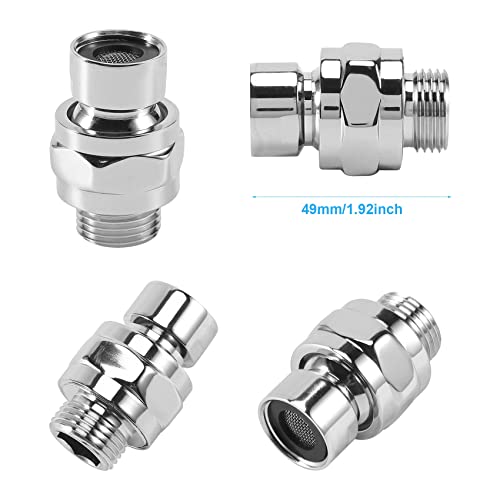 Brass Chrome Ball Joint Shower Arm Head Angle Adjustable Swivel Adapter