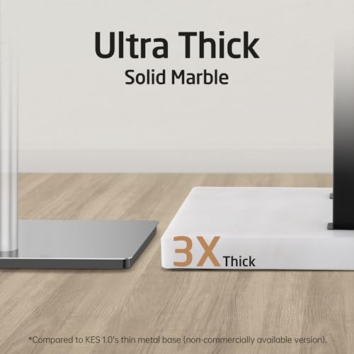 KES Standing Towel Rack, 2-Tier Towel Racks for Bathroom Freestanding with Marble Base, Upgrade Steady Design, SUS304 Stainless Steel Matte Black, BTH217-BK - color: White Marble & Black Bar, size: 33” H (2-tier)