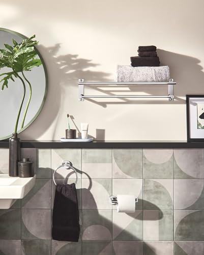 Moen Y5785CH Modern Bathroom Hand Towel Ring, Chrome